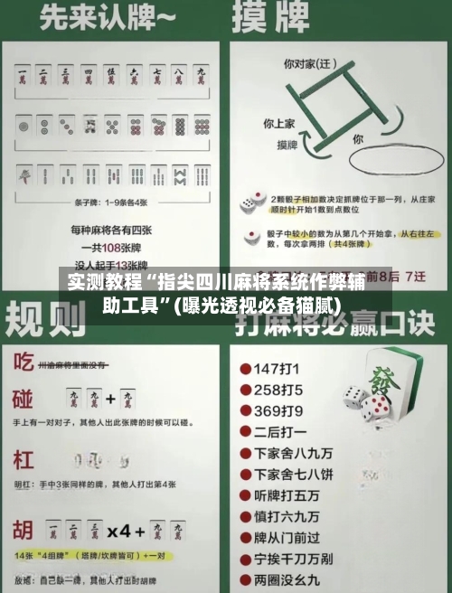 实测教程“指尖四川麻将系统作弊辅助工具”(曝光透视必备猫腻)-第1张图片