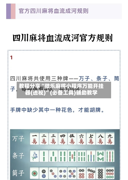 教程分享“微乐麻将小程序万能开挂器(透视)”(必备工具)辅助教学-第1张图片