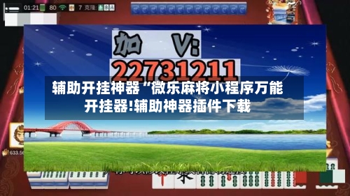 辅助开挂神器“微乐麻将小程序万能开挂器!辅助神器插件下载-第3张图片