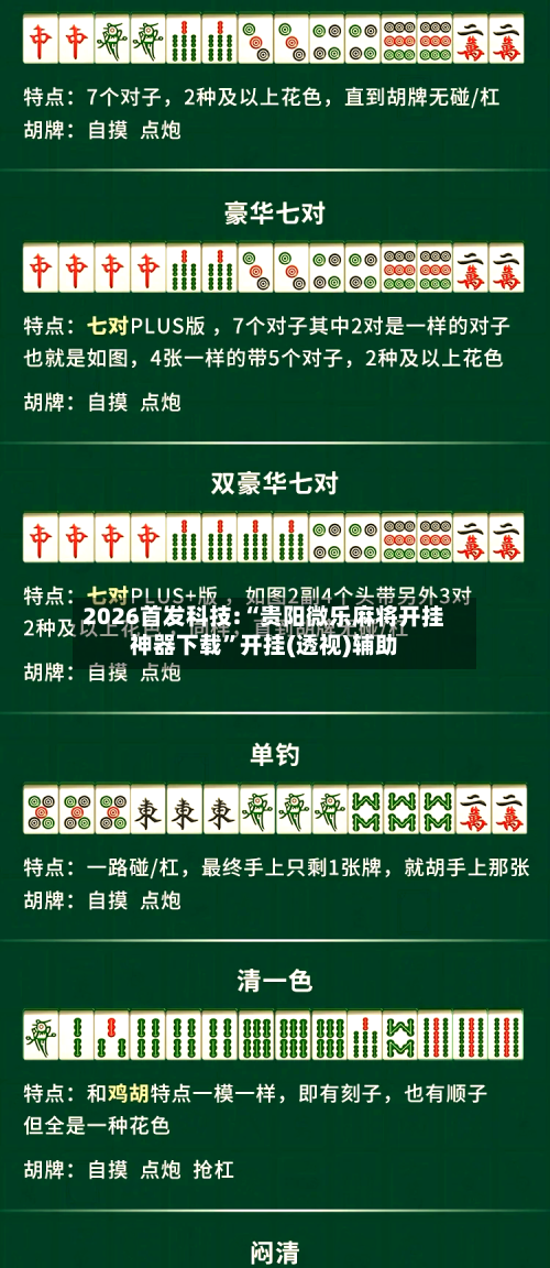 2026首发科技:“贵阳微乐麻将开挂神器下载”开挂(透视)辅助-第1张图片