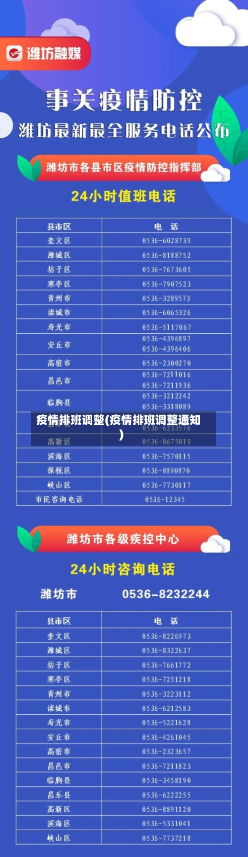 疫情排班调整(疫情排班调整通知)-第1张图片