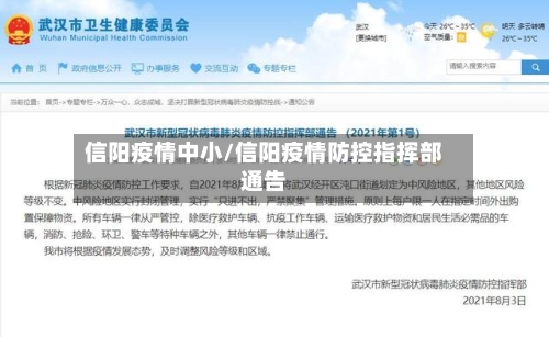 信阳疫情中小/信阳疫情防控指挥部通告-第2张图片