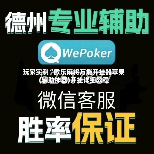 玩家实测“微乐麻将万能开挂器苹果(辅助神器)开挂详细教程-第3张图片