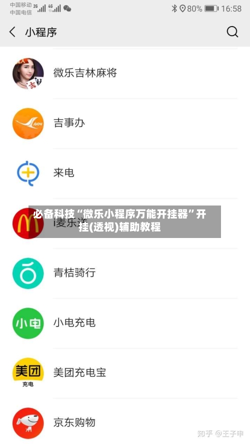 必备科技“微乐小程序万能开挂器”开挂(透视)辅助教程-第1张图片