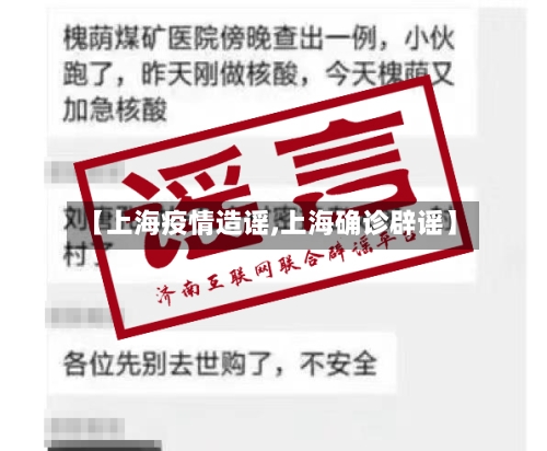 【上海疫情造谣,上海确诊辟谣】-第2张图片