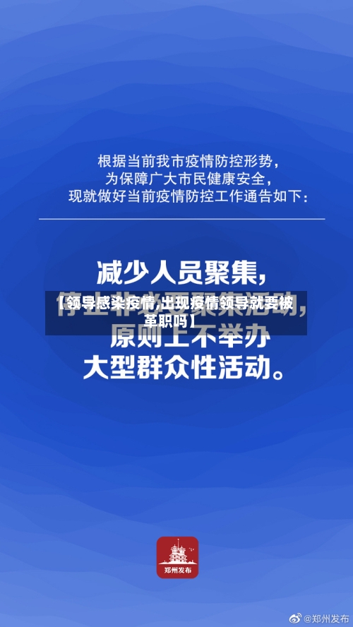 【领导感染疫情,出现疫情领导就要被革职吗】-第3张图片