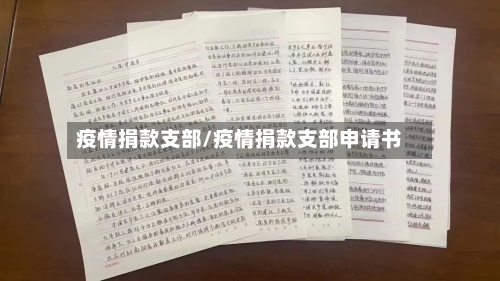 疫情捐款支部/疫情捐款支部申请书-第1张图片