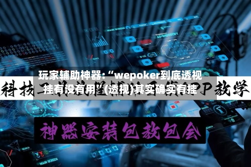 玩家辅助神器:“wepoker到底透视挂有没有用”(透视)其实确实有挂-第1张图片