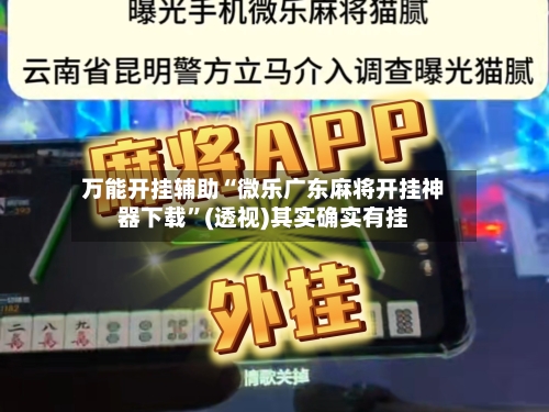万能开挂辅助“微乐广东麻将开挂神器下载”(透视)其实确实有挂-第1张图片