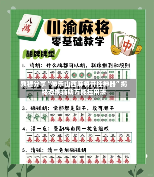 教程分享“微乐山西麻将开挂神器”揭秘透视辅助万能挂用法-第2张图片