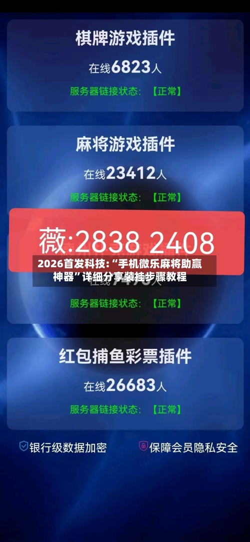 2026首发科技:“手机微乐麻将助赢神器”详细分享装挂步骤教程-第2张图片