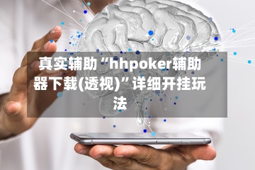真实辅助“hhpoker辅助器下载(透视)”详细开挂玩法-第1张图片