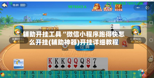 辅助开挂工具“微信小程序跑得快怎么开挂(辅助神器)开挂详细教程-第1张图片