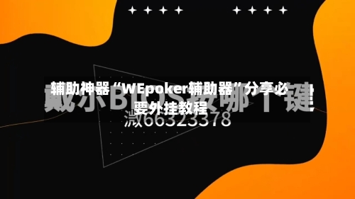 辅助神器“WEpoker辅助器”分享必要外挂教程-第1张图片