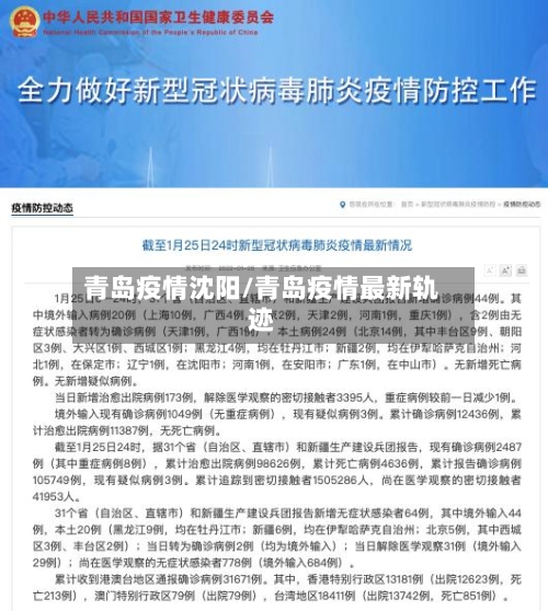 青岛疫情沈阳/青岛疫情最新轨迹-第2张图片