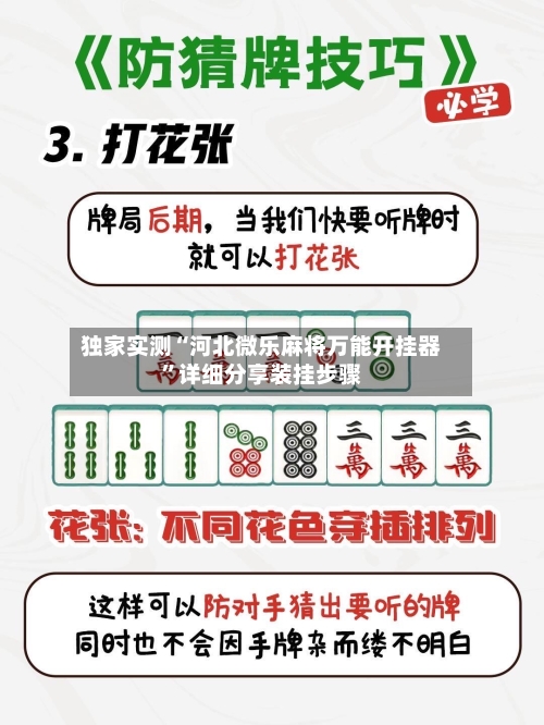 独家实测“河北微乐麻将万能开挂器	”详细分享装挂步骤-第1张图片