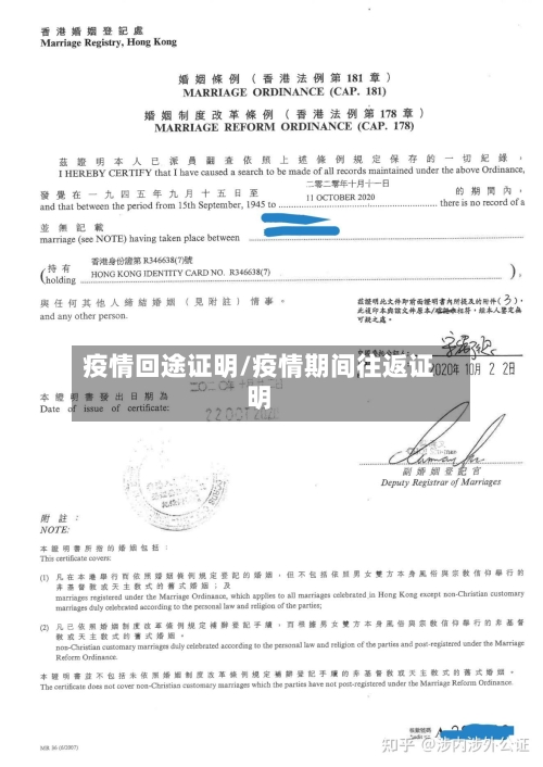 疫情回途证明/疫情期间往返证明-第1张图片