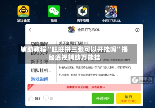 辅助教程“旺旺拼三张可以开挂吗”揭秘透视辅助万能挂-第2张图片