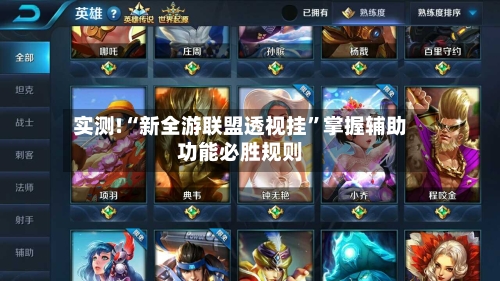 实测!“新全游联盟透视挂	”掌握辅助功能必胜规则-第1张图片