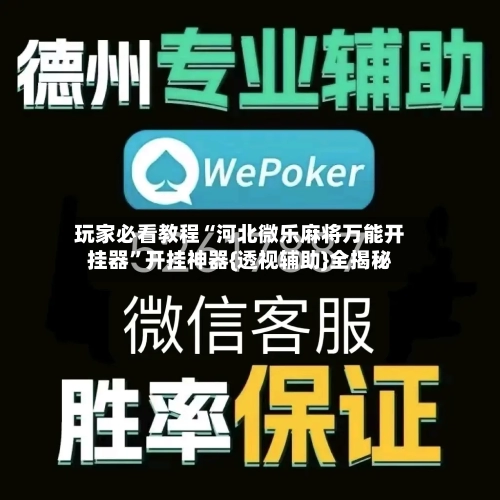 玩家必看教程“河北微乐麻将万能开挂器”开挂神器{透视辅助}全揭秘-第1张图片