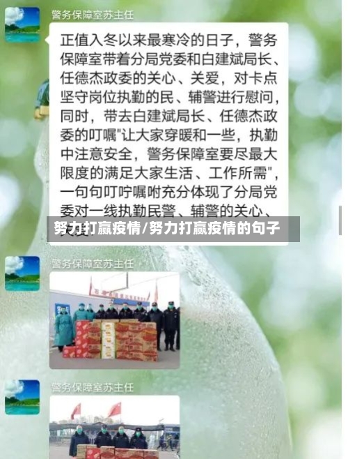 努力打赢疫情/努力打赢疫情的句子-第1张图片