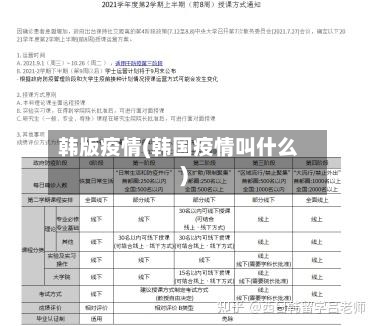 韩版疫情(韩国疫情叫什么)-第1张图片