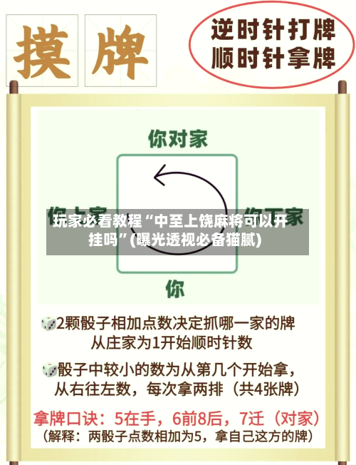 玩家必看教程“中至上饶麻将可以开挂吗”(曝光透视必备猫腻)-第3张图片