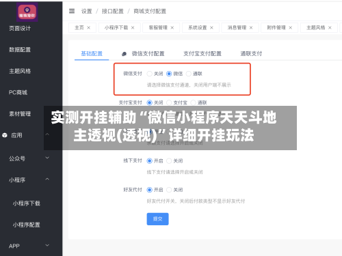 实测开挂辅助“微信小程序天天斗地主透视(透视)”详细开挂玩法-第2张图片