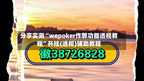 分享实测“wepoker作弊功能透视教程	”开挂(透视)辅助教程-第1张图片
