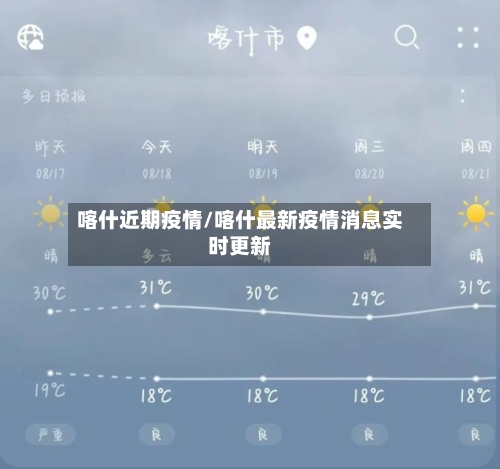 喀什近期疫情/喀什最新疫情消息实时更新-第1张图片
