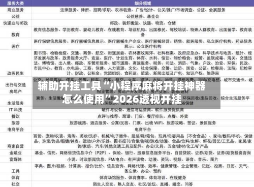 辅助开挂工具“小程序麻将开挂神器怎么使用	”2026透视开挂-第2张图片