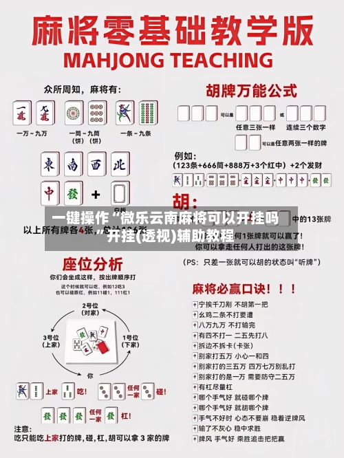 一键操作“微乐云南麻将可以开挂吗	”开挂(透视)辅助教程-第2张图片