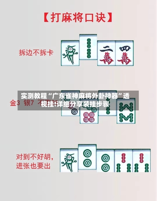 实测教程“广东雀神麻将外卦神器”透视挂!详细分享装挂步骤-第2张图片