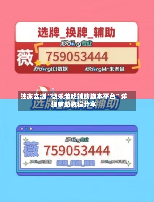 独家实测“微乐游戏辅助脚本平台	”详细辅助教程分享-第1张图片