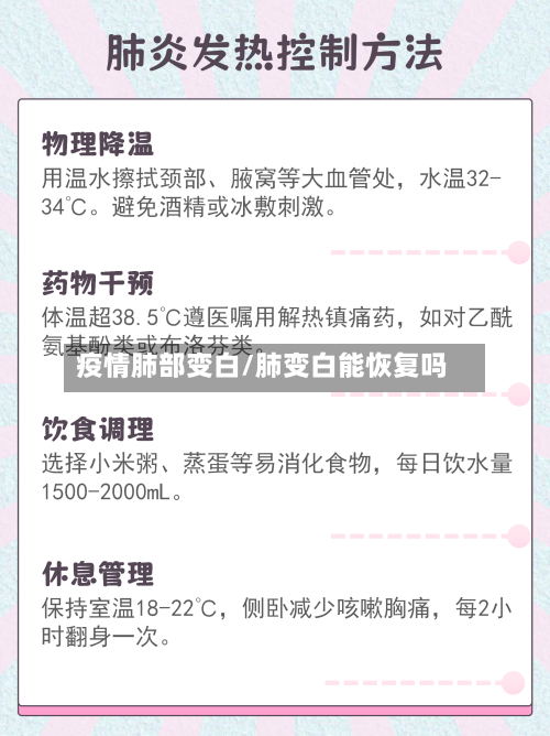 疫情肺部变白/肺变白能恢复吗-第1张图片