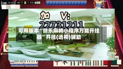 可用版本“微乐麻将小程序万能开挂器”开挂(透视)辅助-第2张图片