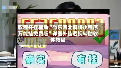 教程开挂辅助“微乐河北麻将小程序万能挂免费版	”详细外挂透视辅助软件教程-第2张图片