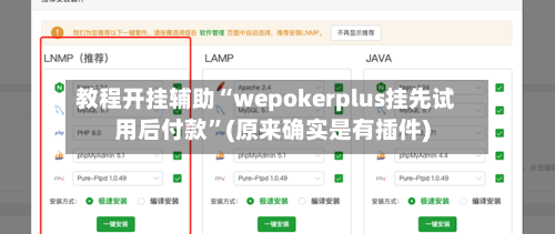 教程开挂辅助“wepokerplus挂先试用后付款”(原来确实是有插件)