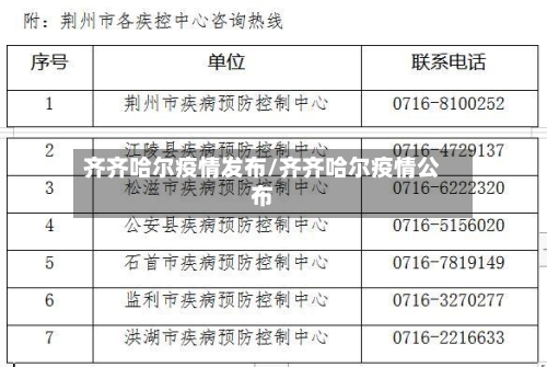 齐齐哈尔疫情发布/齐齐哈尔疫情公布-第1张图片
