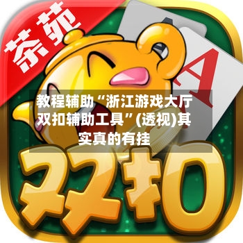 教程辅助“浙江游戏大厅双扣辅助工具	”(透视)其实真的有挂-第1张图片