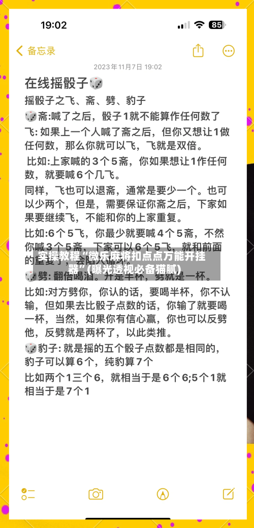 实操教程“微乐麻将扣点点万能开挂器	”(曝光透视必备猫腻)-第2张图片