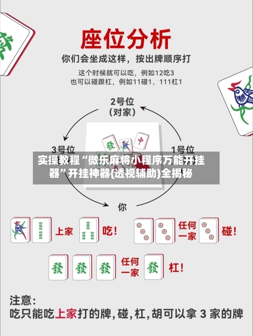 实操教程“微乐麻将小程序万能开挂器”开挂神器{透视辅助}全揭秘-第3张图片