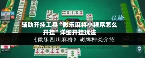 辅助开挂工具“微乐麻将小程序怎么开挂	”详细开挂玩法-第2张图片