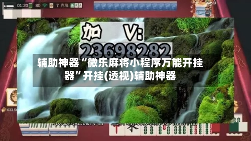 辅助神器“微乐麻将小程序万能开挂器	”开挂(透视)辅助神器-第1张图片