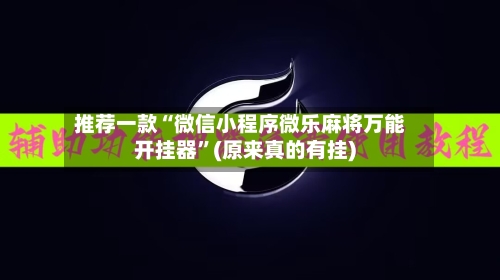 推荐一款“微信小程序微乐麻将万能开挂器	”(原来真的有挂)-第1张图片