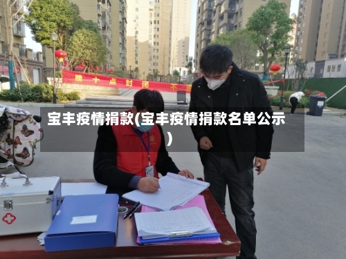 宝丰疫情捐款(宝丰疫情捐款名单公示)-第2张图片