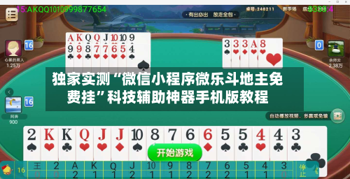 独家实测“微信小程序微乐斗地主免费挂”科技辅助神器手机版教程-第2张图片