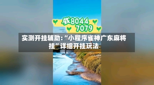 实测开挂辅助:“小程序雀神广东麻将挂”详细开挂玩法-第2张图片