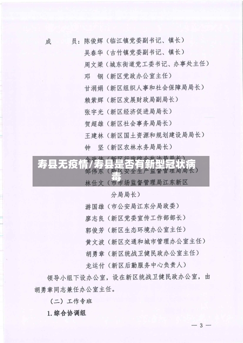 寿县无疫情/寿县是否有新型冠状病毒-第1张图片