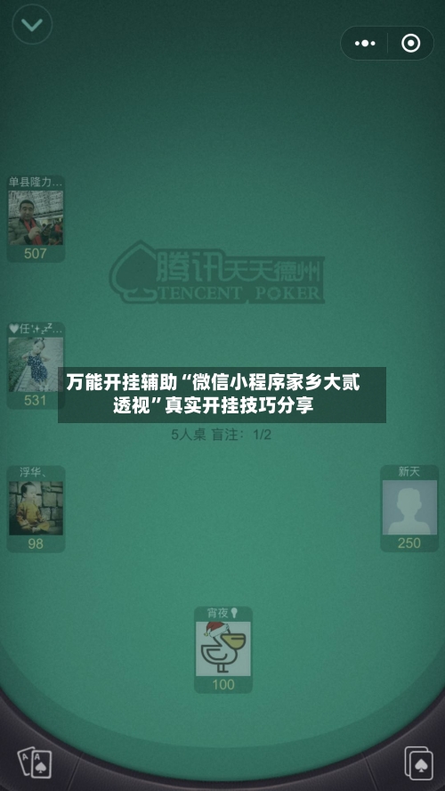 万能开挂辅助“微信小程序家乡大贰透视”真实开挂技巧分享-第1张图片